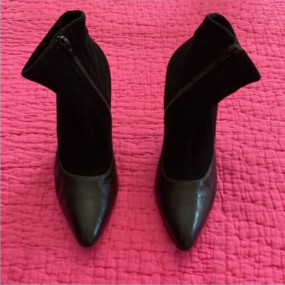 Givenchy Black genuine leather Ankle Boots with Artistic Heel, US7 - Picture 3 of 10